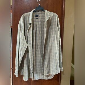 Arrow Men's Casual Button Down Shirt - Beige Plaid